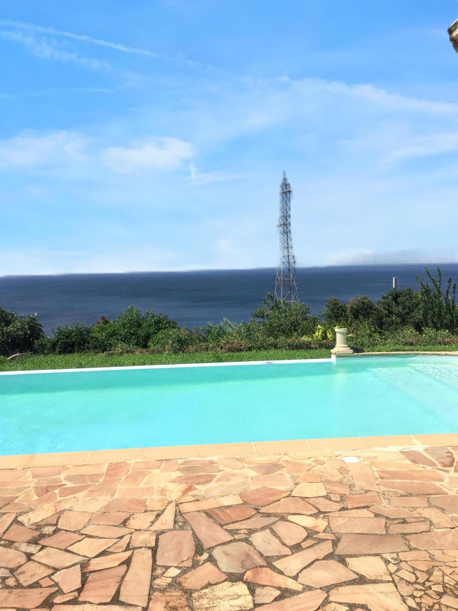 Villa Enchantee Avec Vue Sur Mer Et Piscine Au Carbet لو كاربيت المظهر الخارجي الصورة